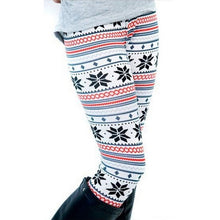 Load image into Gallery viewer, Women Snowflake Christmas Deer Print Leggings Girl Winter Legging Bottoms  Clothing Jeggings Large Size