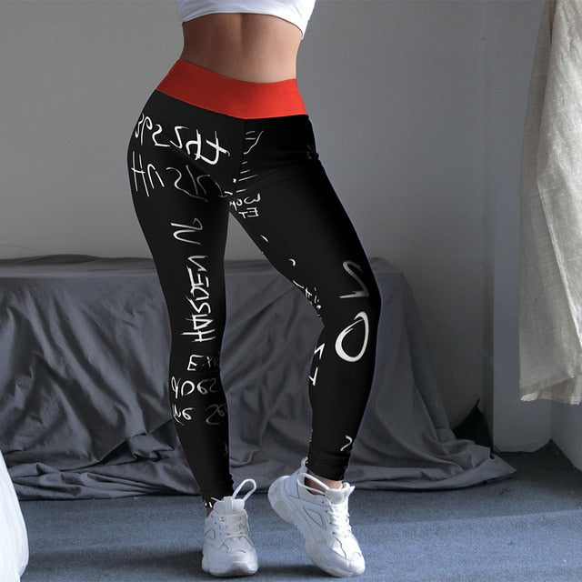 Sexy High Aaist Breathable Leggings Polyester Ankle-Length Pants Workout Legging Fashion Women Standard Fold Push Up Leggings